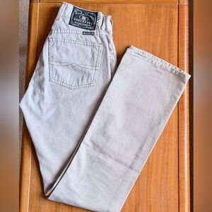 Vintage Lucky Brand Khaki Jeans Bootcut Dungarees Beige Cotton 90s Womens 24